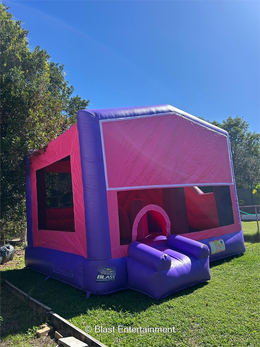 Pink 5x5 Obstacle Slide - Jumping Castle Hire in Brisbane , North ...