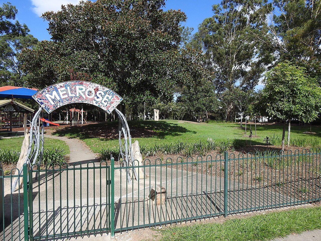 Entrance gate at Melrose Park, Kalinga