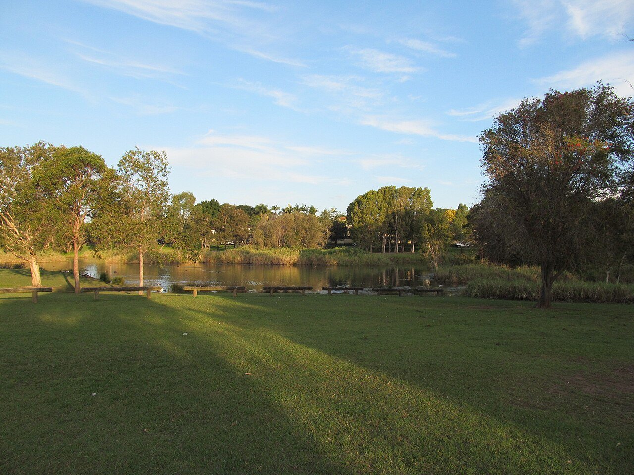 Open lawn at Harold Kielly Park, Bald Hills