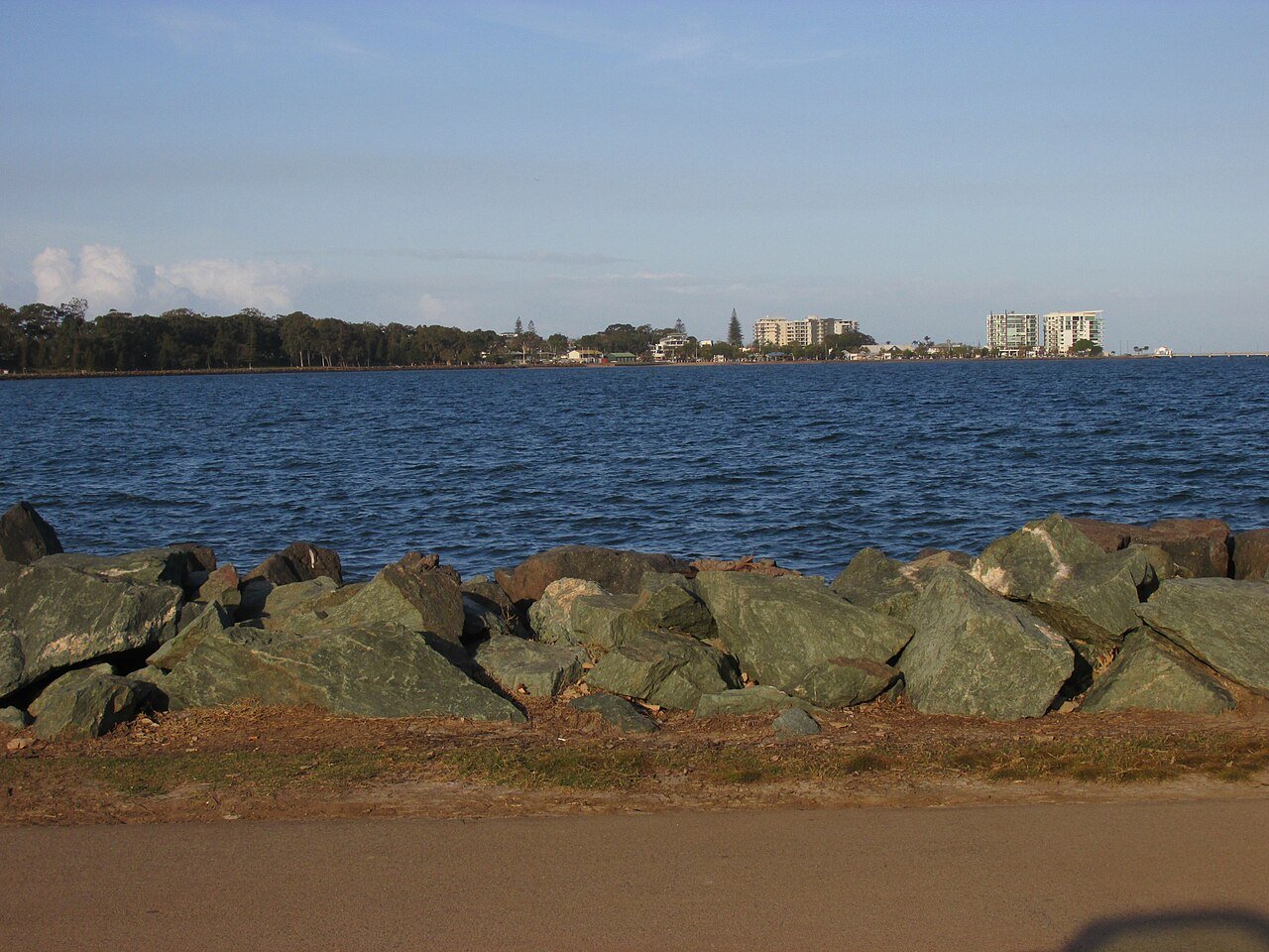 View from Pelican Park across the water to Woody Point