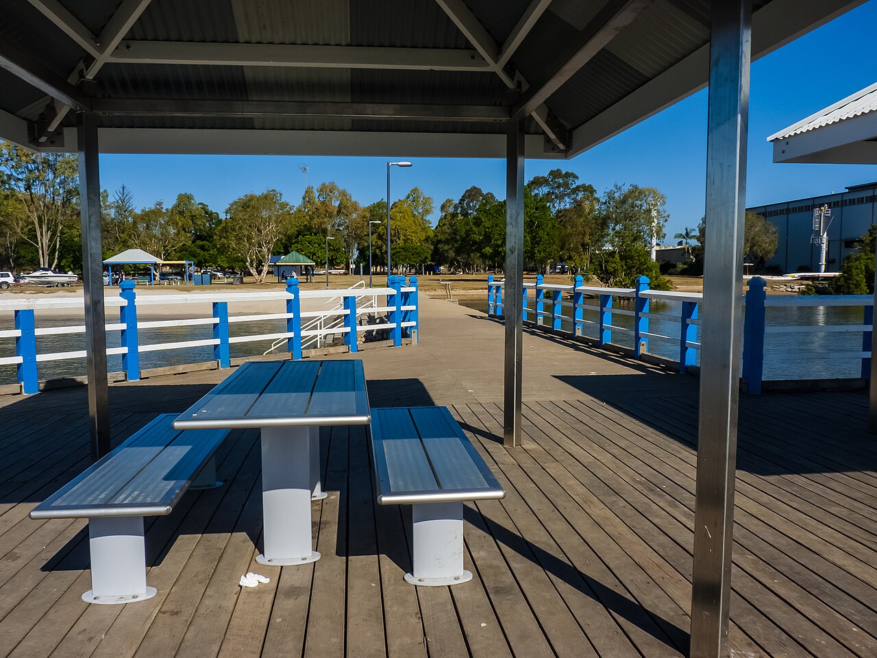 Colmslie Reserve fishing platform Morningside