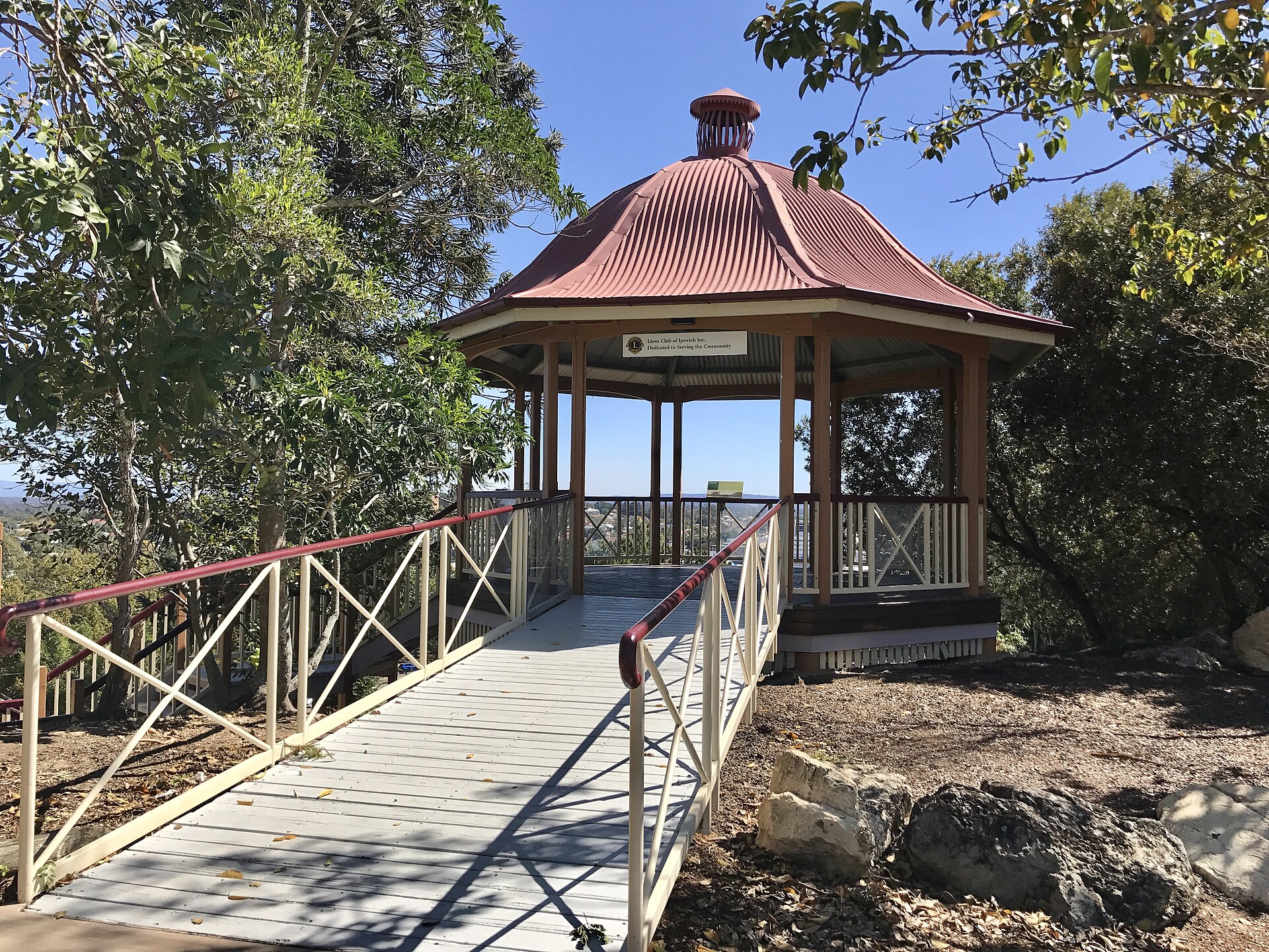Lions Lookout rotunda at Queens Park