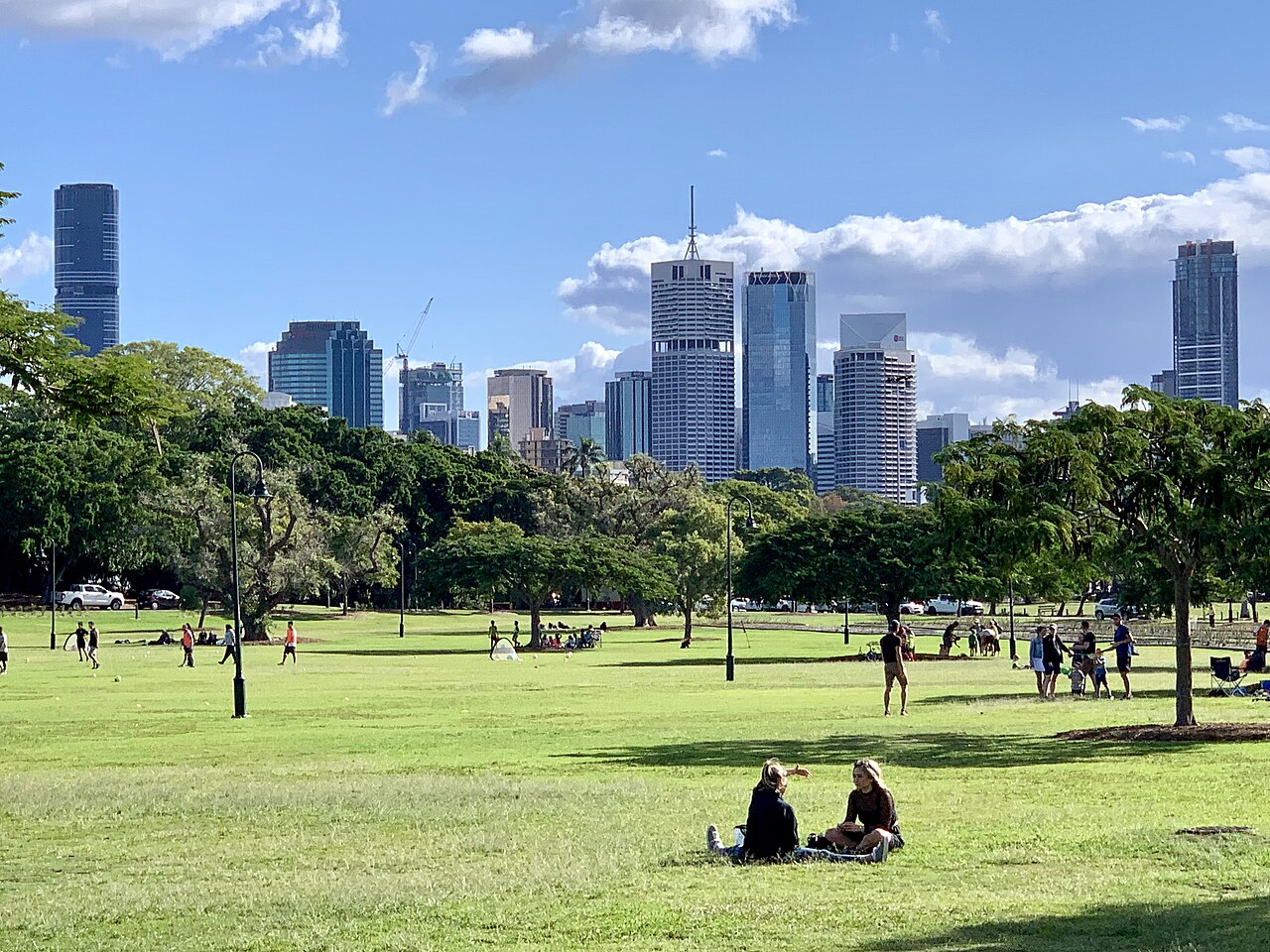 Brisbane CBD seen from New Farm Park, Queensland