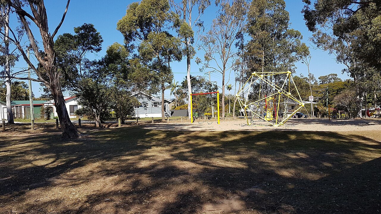 Play equipment at Oates Park, Woodridge